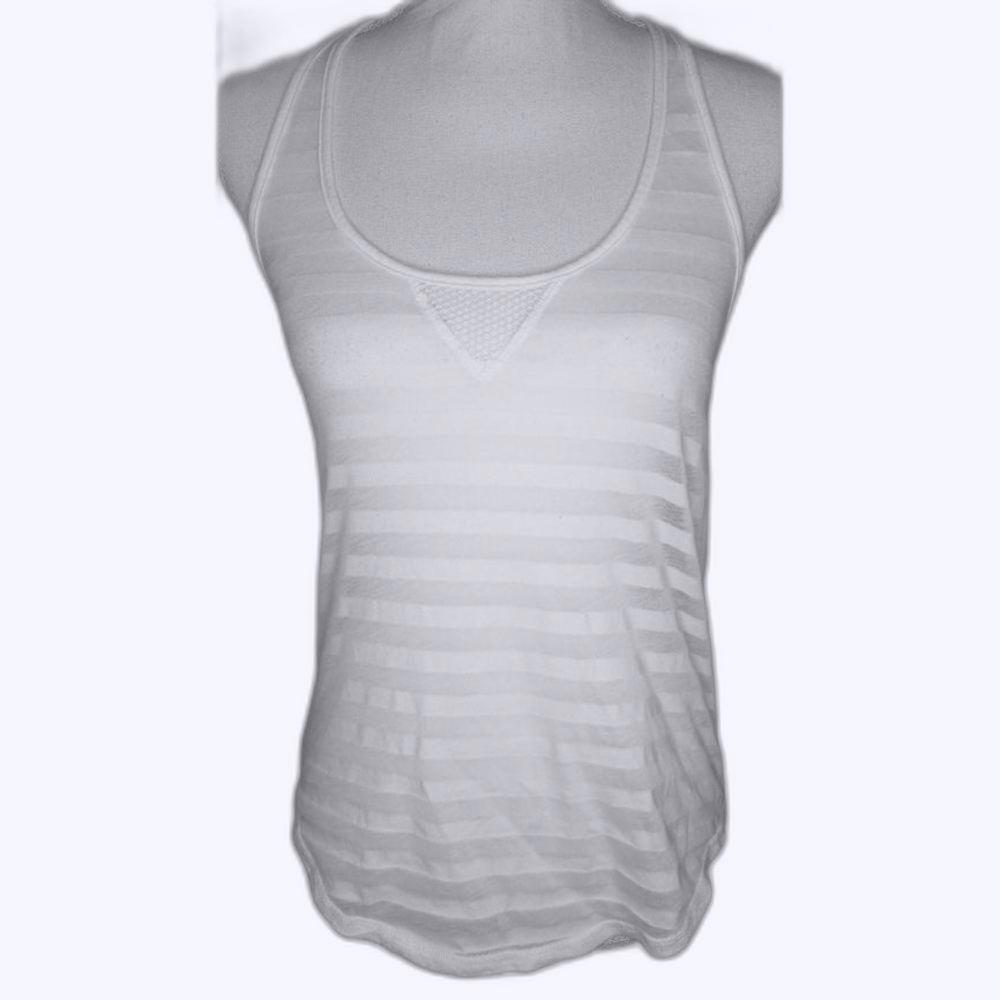 BUNDLE ALO YOGA WHITE SEMI SHEER AND GREY YOGA TOP XS